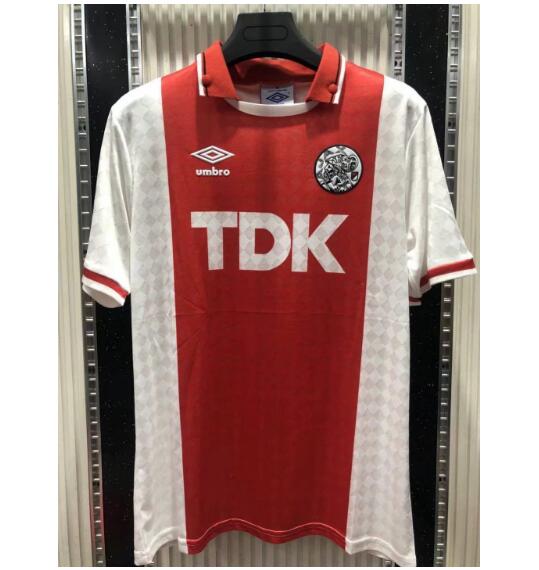 1990-92 Ajax Retro Home Kit Soccer Jersey